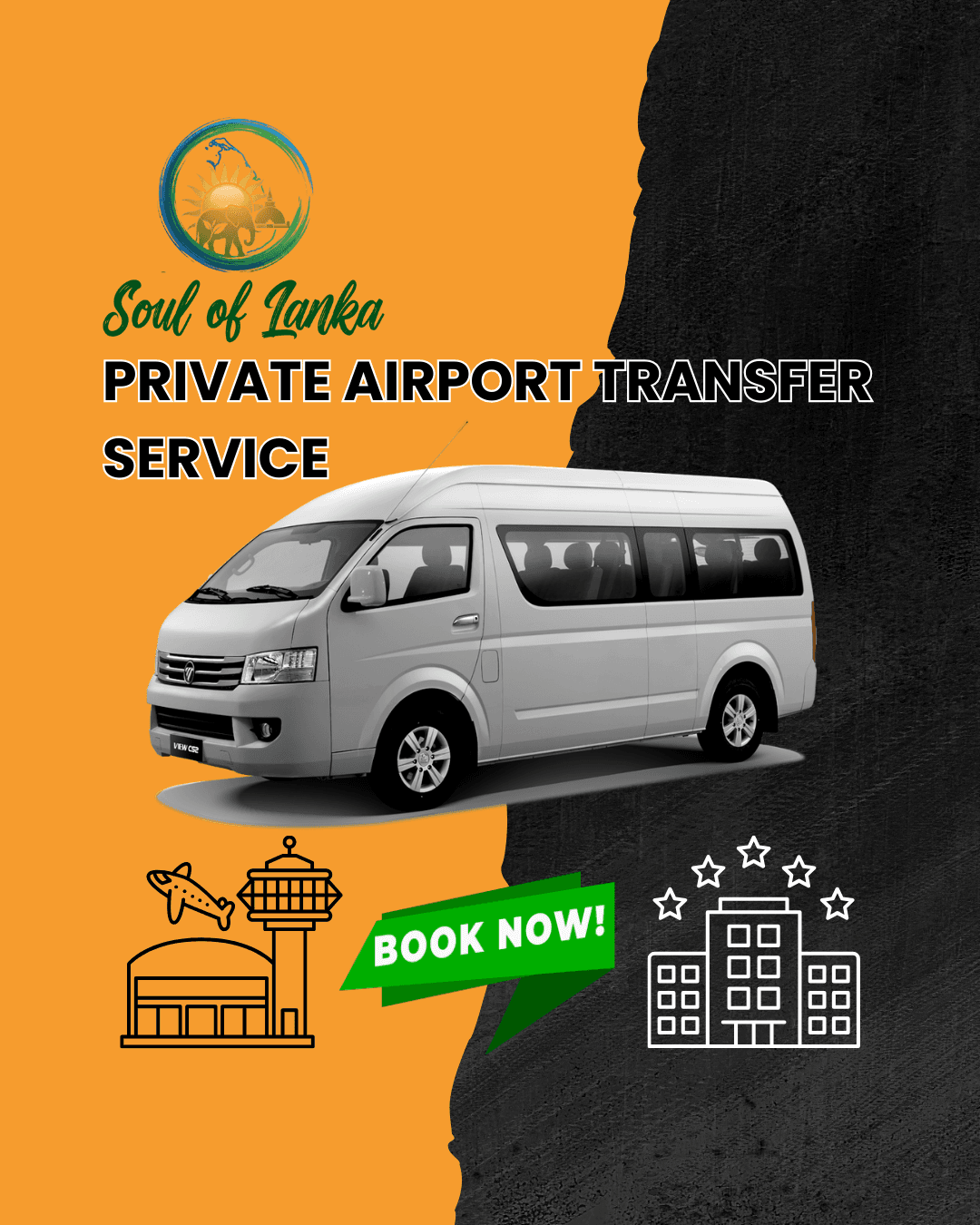 Sri Lanka airport transfer service from airport to hotel and hotel to airport